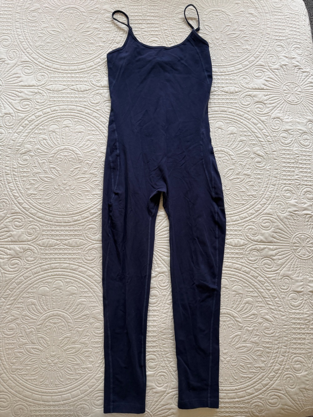 Aritzia TNA Jumpsuit in Navy Blue